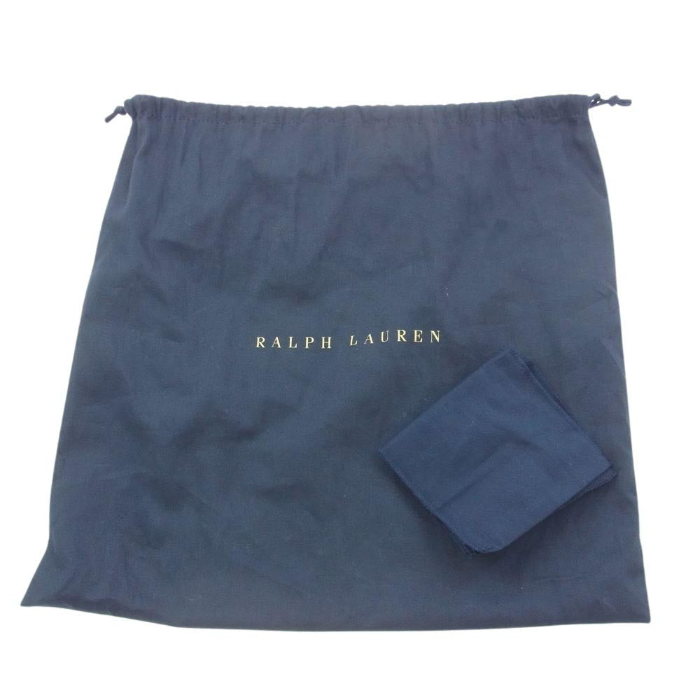 POLO RALPH LAUREN ポロ・ラルフローレン イタリア製 Ricky 27 ナパ レザー ソフト 2WAY バック ブラウン系【中古】