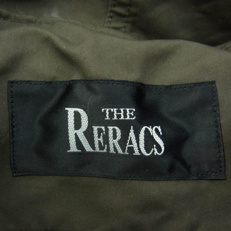 THE RERACS ザリラクス 20AW 20FW-RECT-239L-J NYLON LIPSTOP MODS DOWN COAT リップストップ ショート モッズ ダウン コート ジャケット カーキ系 38【中古】