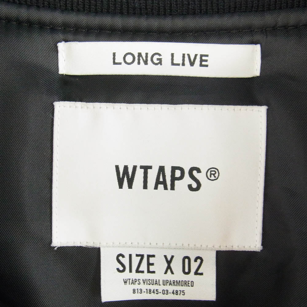 WTAPS ダブルタップス 21AW 212BRDT-JKM05 YT13 JACKET シンセティック レザー ジャケット スタジャン ブラック系 02【中古】