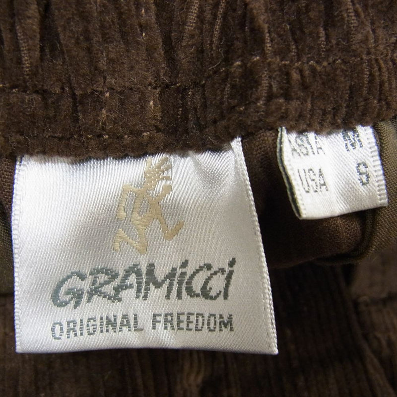 Gramicci グラミチ G2FU-P006 CORDUROY LOOSE TAPERED PANT  コーデュロイ ルーズ テーパード クライミングパンツ ブラウン系 M【中古】