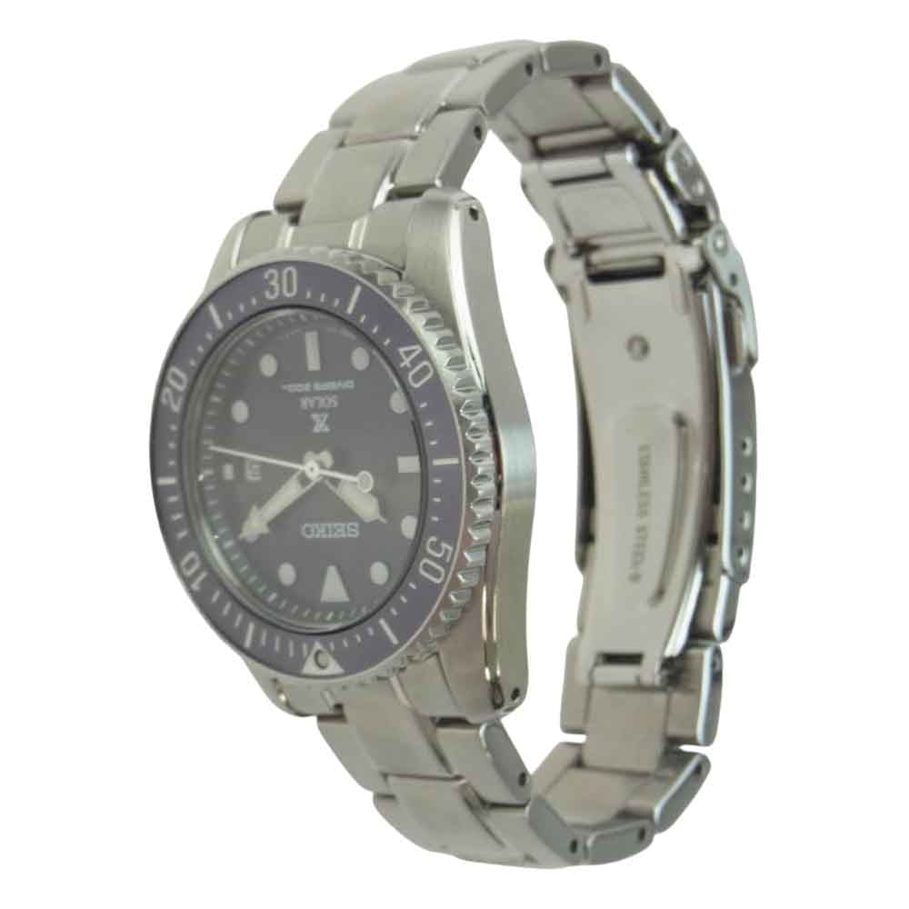 SEIKO セイコー V147-0CS0 PROSPEX プロスペックス SBDN071 V147-0CS0 ダイバースキューバ ソーラー クォーツ 腕時計 シルバー系【中古】