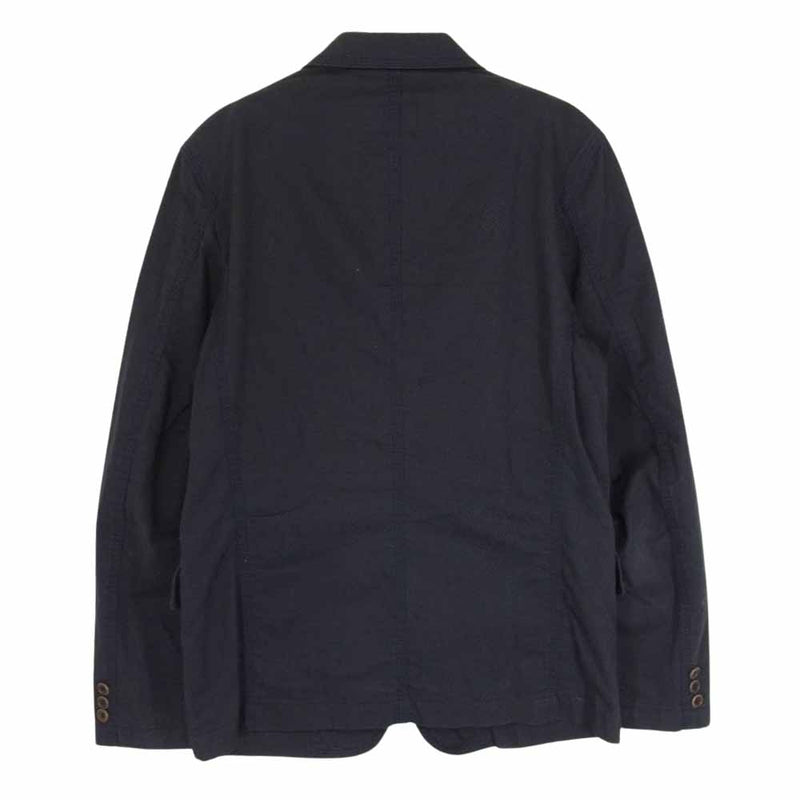 COMME des GARCONS HOMME コムデギャルソンオム HQ-J078 コットン 3B テーラード ジャケット ネイビー系 S【中古】