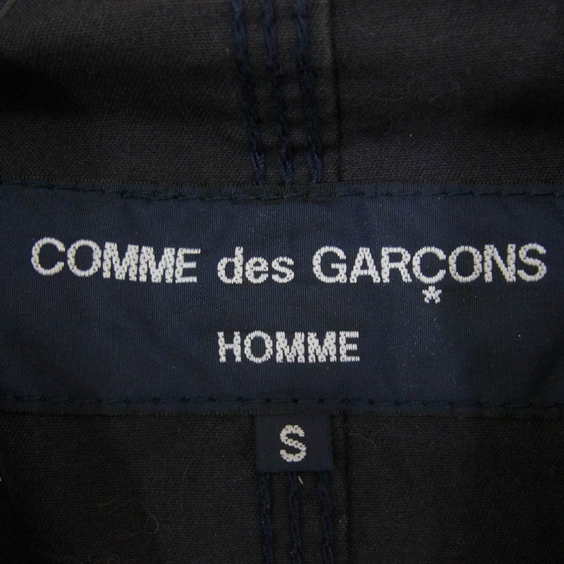 COMME des GARCONS HOMME コムデギャルソンオム HQ-J078 コットン 3B テーラード ジャケット ネイビー系 S【中古】