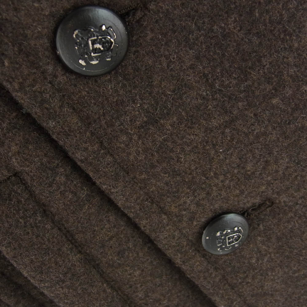 Moonage Devilment ムーンエイジデビルメント mjk-0117 P コート ナポレオン ジャケット ウール 裏地 キルティング ブラウン系【中古】