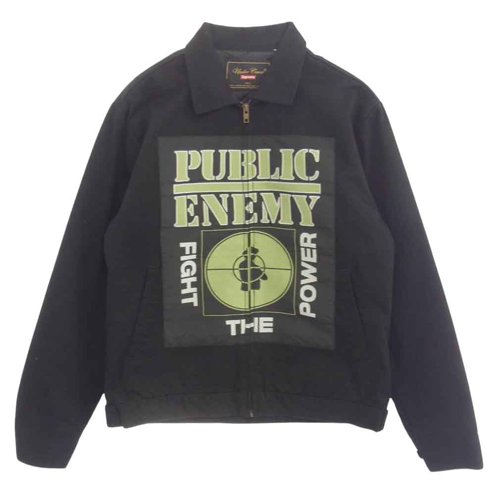 Supreme シュプリーム 18SS × UNDERCOVER/Public Enemy Work Jacket アンダーカバー パブリックエネミー ワークジャケット ブラック系 S【中古】