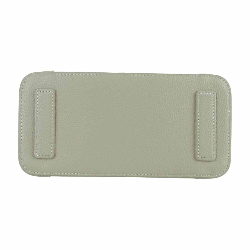 ミラ オーウェン 09WGB231506 フェイクレザー ワイド ショルダー ボストン バッグ グレイッシュベージュ系 F【中古】