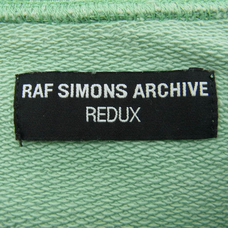 RAF SIMONS ラフシモンズ ARCHIVE REDUX NEBRASKA ネブラスカ ロゴ プリント スウェット グリーン系 2【中古】