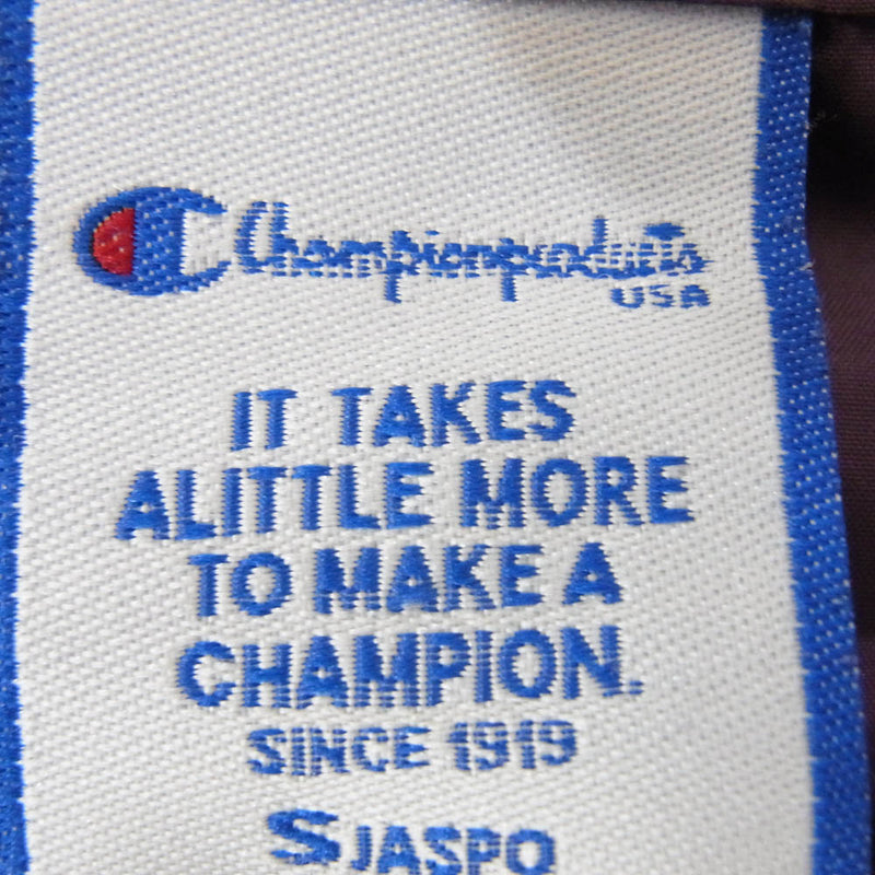 Champion チャンピオン CJ1138 ロゴ刺繍 フルジップ トラックジャケット パープル系 サイズ表記無【中古】