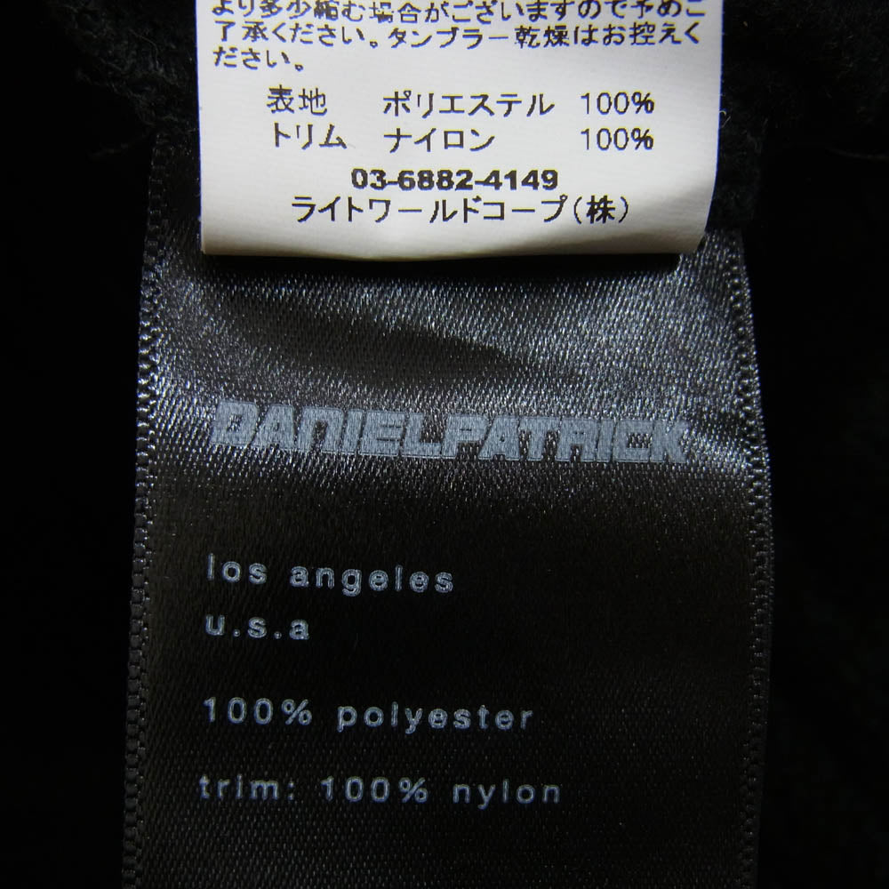 ダニエルパトリック ドローコード フリース カーゴパンツ ブラック系 XS【中古】