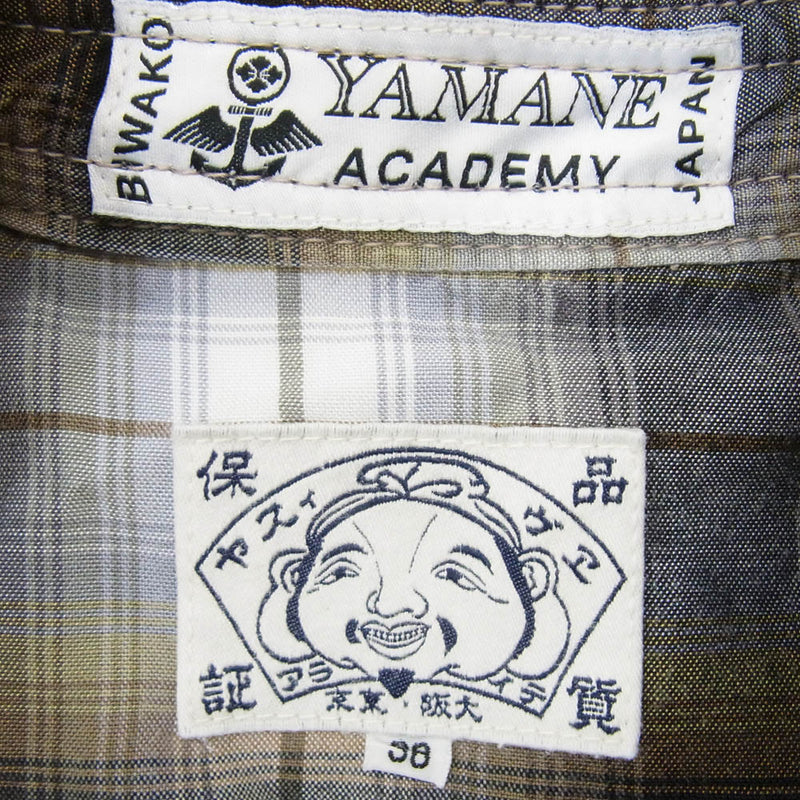 EVISU エヴィス YAMANE ACADEMY ヤマネ アカデミー コットン チェック ネルシャツ 長袖 シャツ マルチカラー系 36【中古】