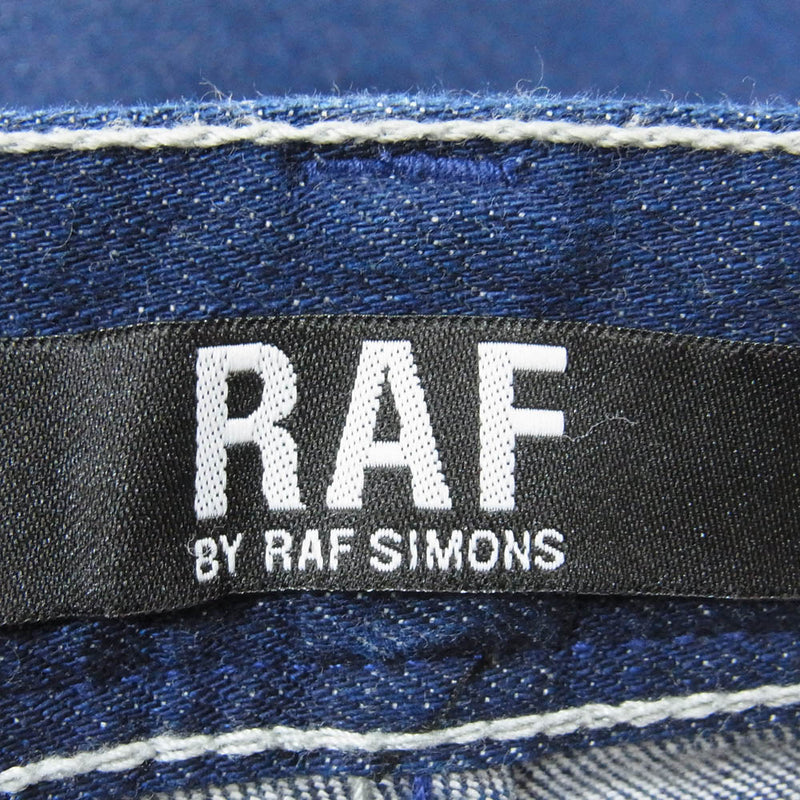 RAF SIMONS ラフシモンズ サンフレールタグ ステッチ デニムパンツ ジーンズ インディゴブルー系 30【中古】