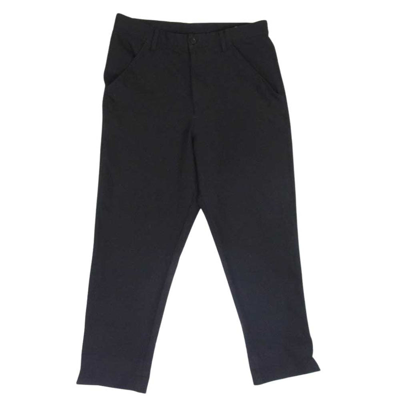 BLACK COMME des GARCONS ブラックコムデギャルソン 1M-P020 ポリエステル クロップド スラックスパンツ ブラック系 M【中古】