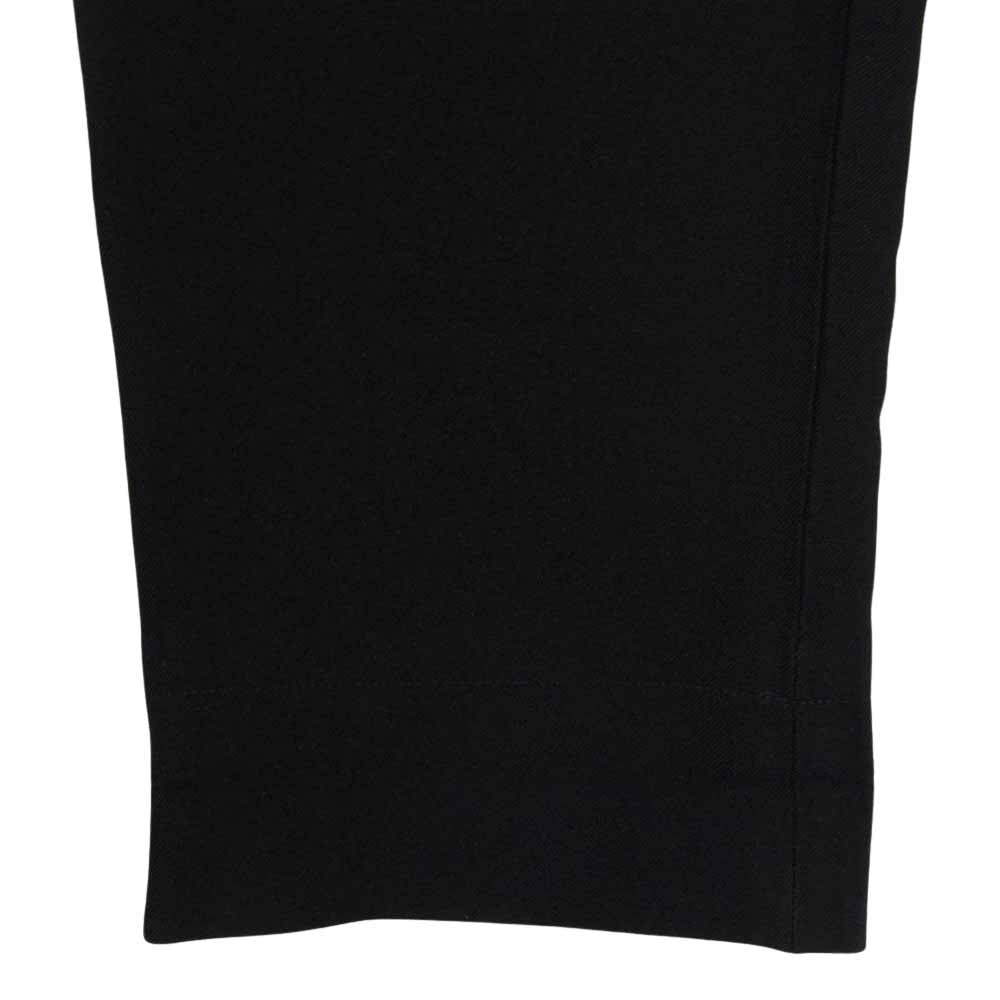 BLACK COMME des GARCONS ブラックコムデギャルソン 1M-P020 ポリエステル クロップド スラックスパンツ ブラック系 M【中古】