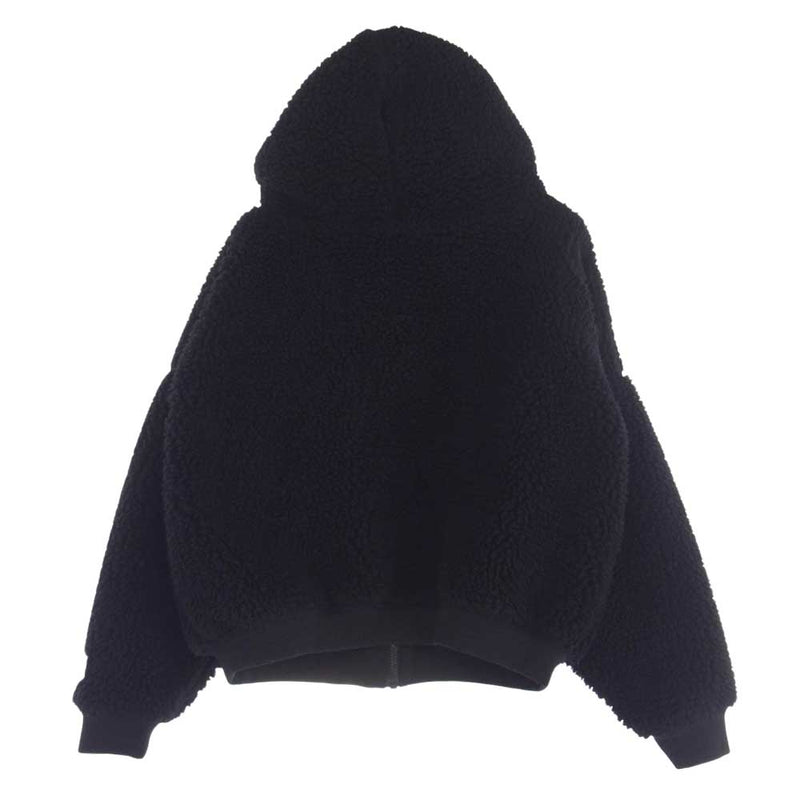 アールエムギャング BOA ZIP HOODIE ボアフリース ジップ フード パーカー ブラック系 F【中古】