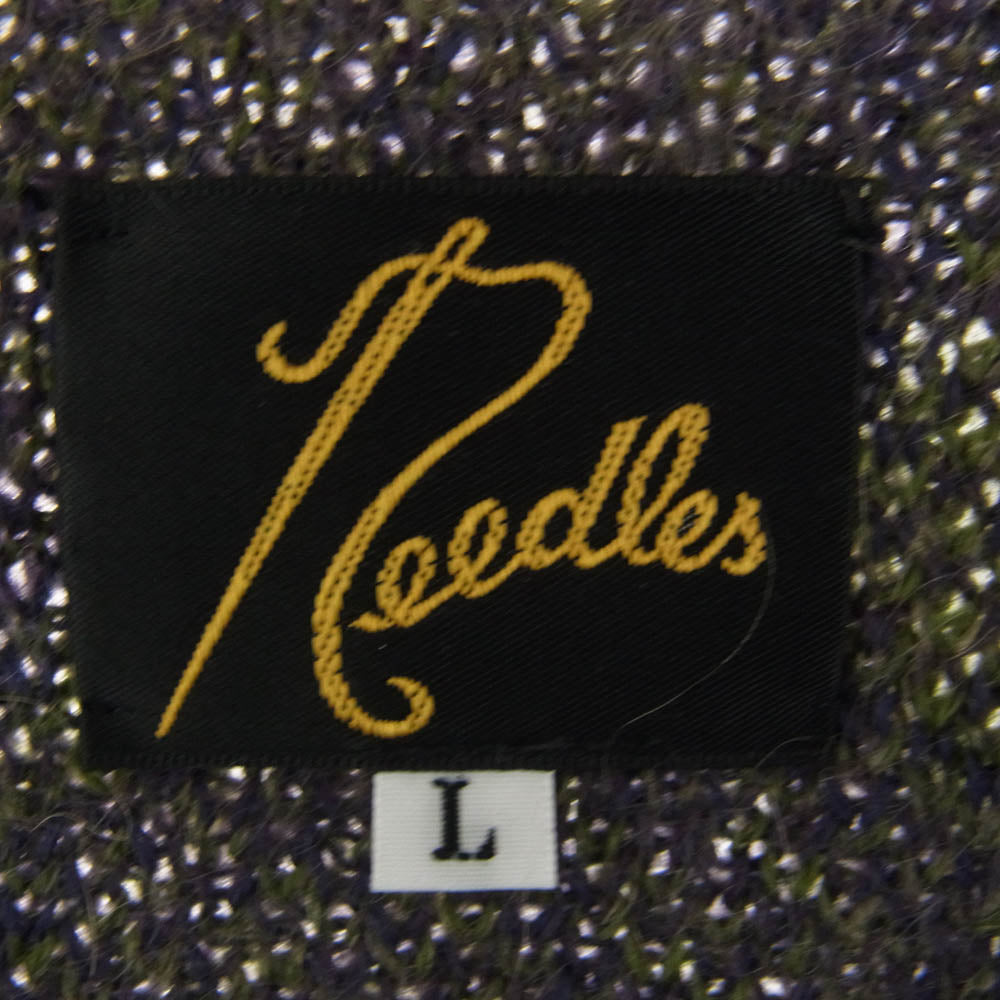 Needles ニードルス NS278 Mohair Cardigan Argyle アーガイル モヘヤ モヘア カーディガン パープル系 L【中古】