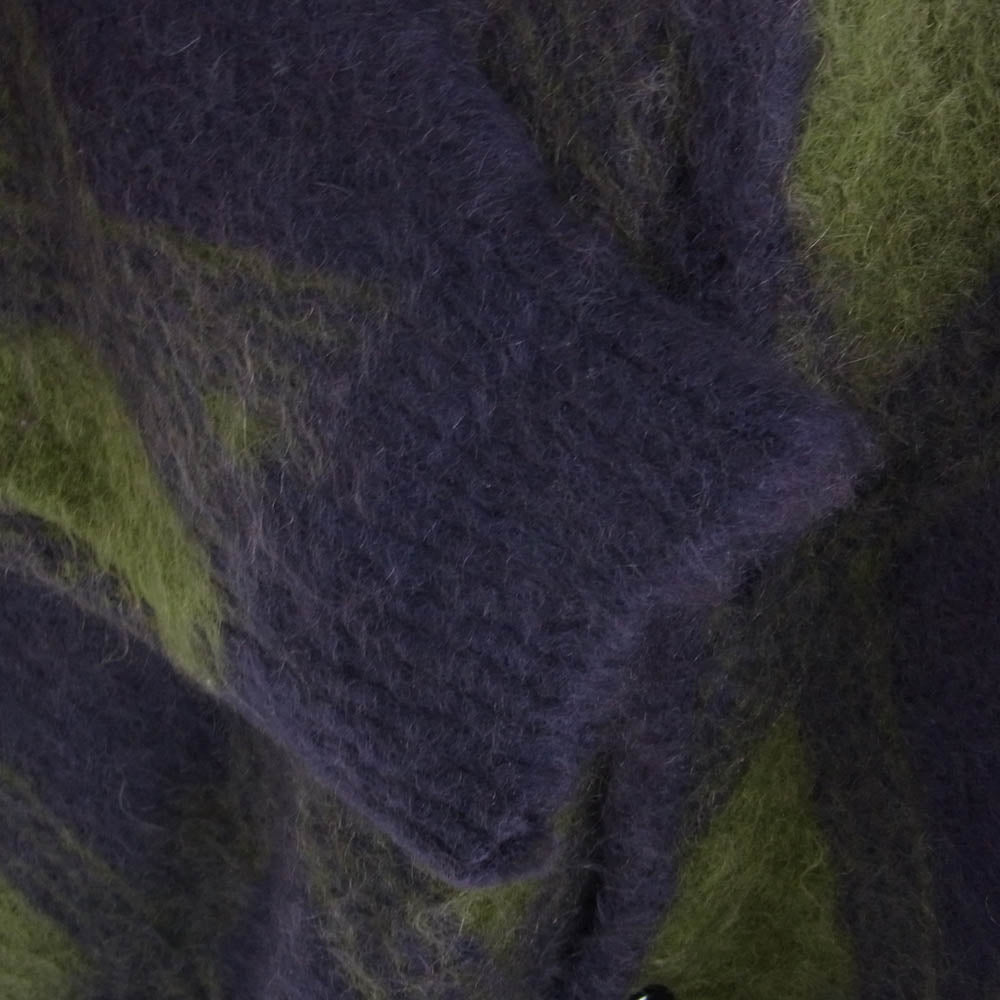 Needles ニードルス NS278 Mohair Cardigan Argyle アーガイル モヘヤ モヘア カーディガン パープル系 L【中古】