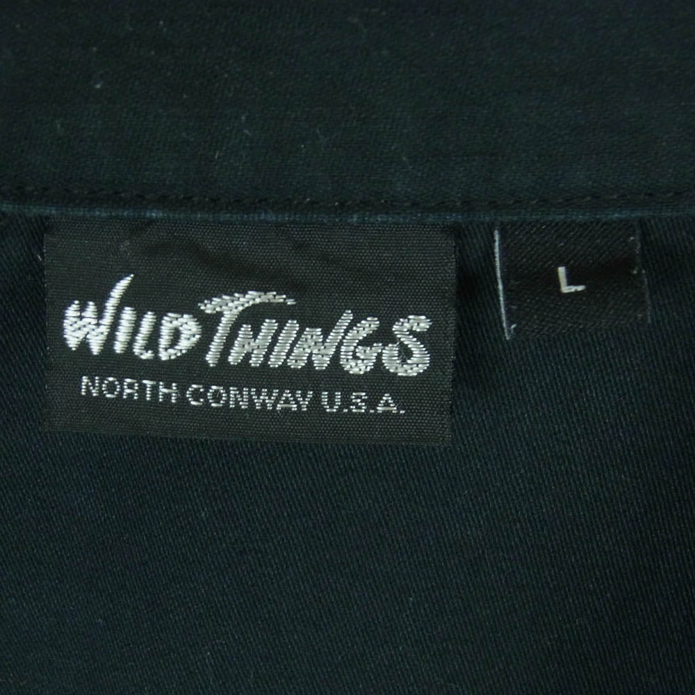 WILDTHINGS ワイルドシングス WT21005AD ミリタリー ジャケット ファティーグ ジャケット コットン ブラック系 L【中古】