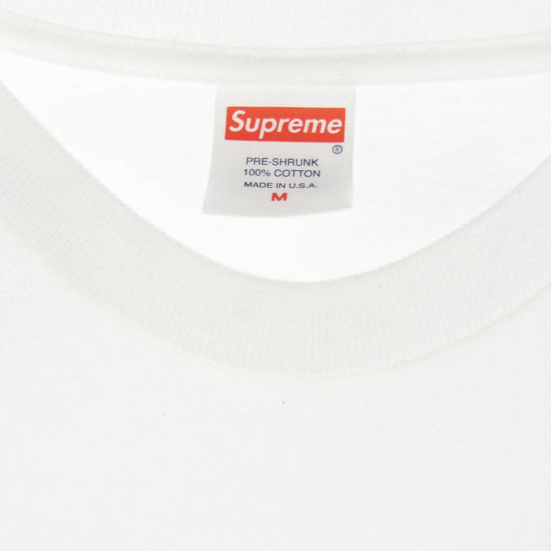 Supreme シュプリーム 21SS KAWS Chalk Logo Tee カウズ チョークボックスロゴ 半袖 Tシャツ カットソー ホワイト系 M【中古】