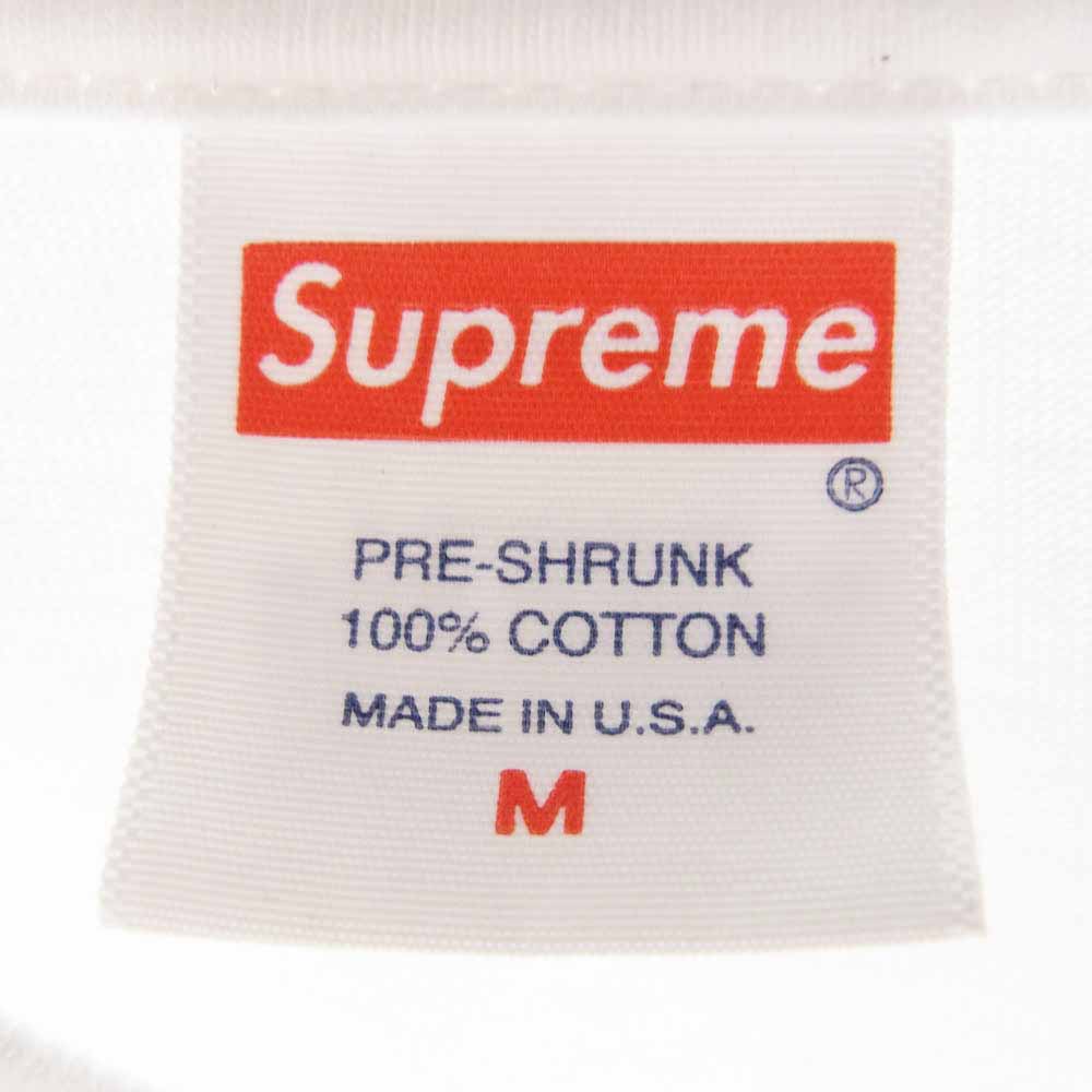 Supreme シュプリーム 21SS KAWS Chalk Logo Tee カウズ チョークボックスロゴ 半袖 Tシャツ カットソー ホワイト系 M【中古】