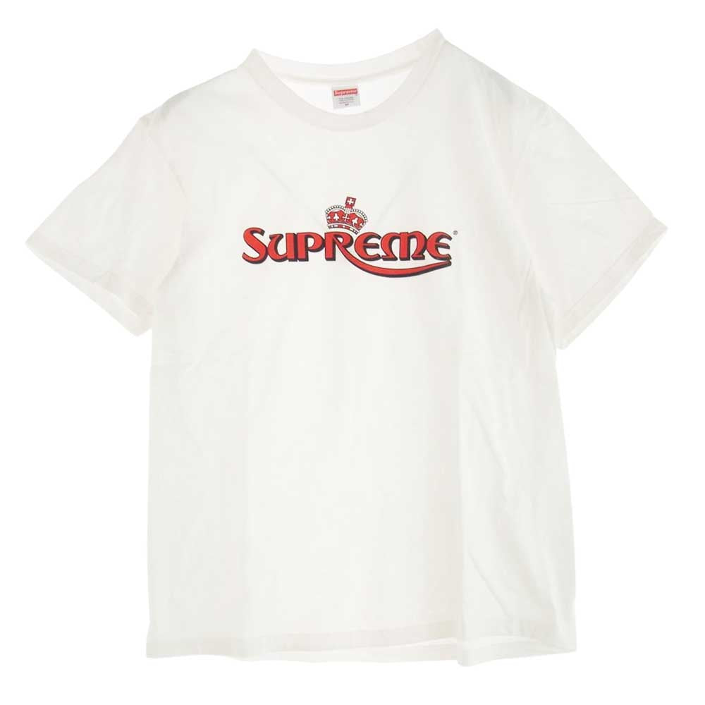 Supreme シュプリーム 23SS CROWN Tee フロント プリント Tシャツ カットソー ホワイト系 M【中古】