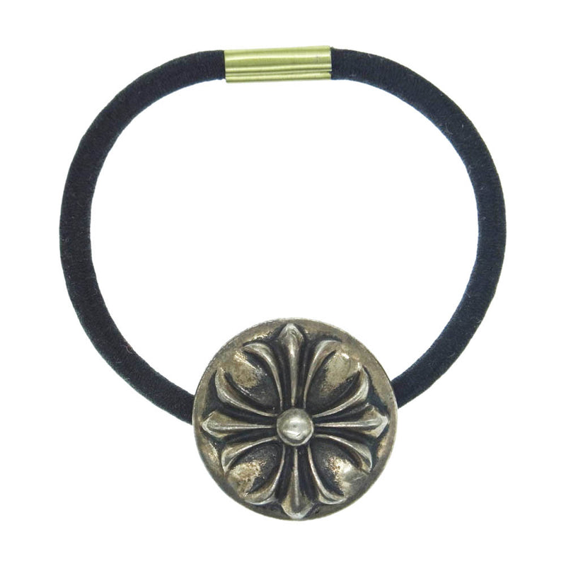 CHROME HEARTS クロムハーツ（原本無） HAIRBAND クロスボールボタン ヘアゴム コンチョ【中古】