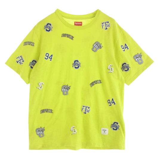 Supreme シュプリーム 20SS University S/S Top 半袖 クルーネック Tシャツ イエロー系 M【中古】