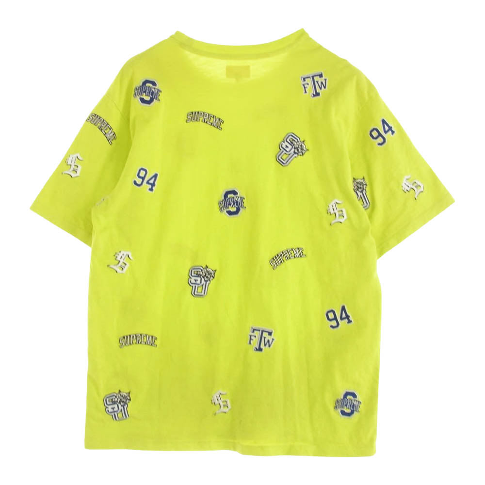 Supreme シュプリーム 20SS University S/S Top 半袖 クルーネック Tシャツ イエロー系 M【中古】