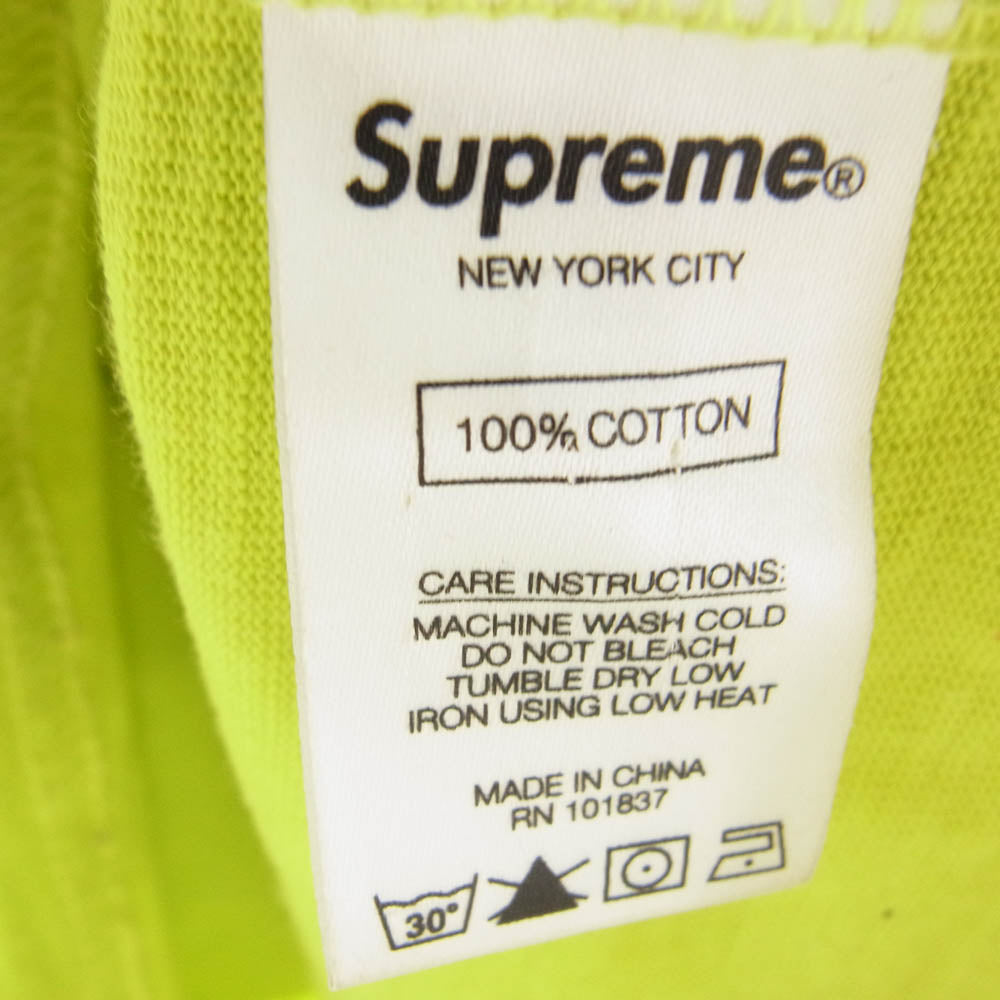 Supreme シュプリーム 20SS University S/S Top 半袖 クルーネック Tシャツ イエロー系 M【中古】