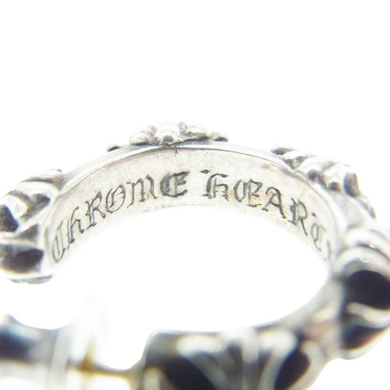 CHROME HEARTS クロムハーツ（原本無） HOOP CROSS SML クロスバンド フープ ピアス シルバー系【中古】