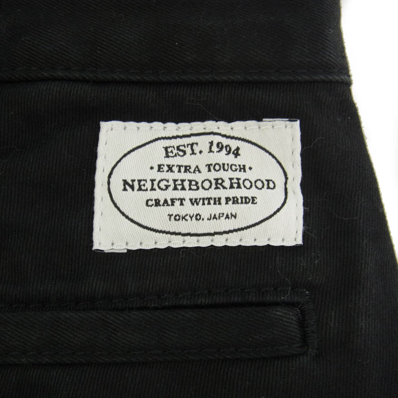 NEIGHBORHOOD ネイバーフッド 162ARNH-PTM02 KENDALL NARROW CHINO PANT チノ パンツ ブラック系 S【中古】