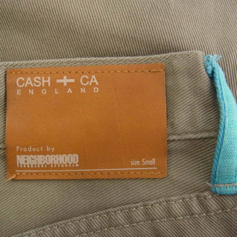 NEIGHBORHOOD ネイバーフッド CAS13-PT0002 × CASH CA カシュカ 5ポケット コットン デニム パンツ ベージュ系 S【中古】