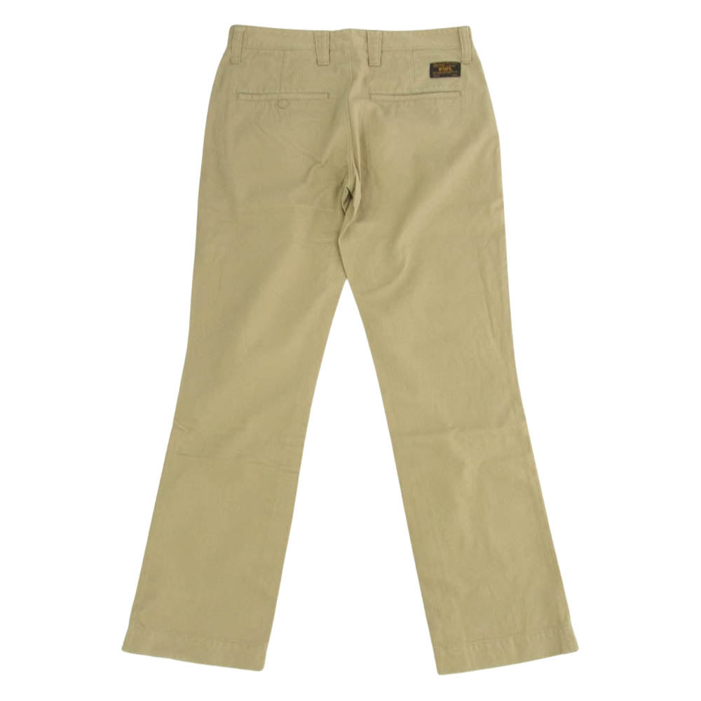 WTAPS ダブルタップス 13AW 132LTDT-PTM05 KHAKI TIGHT TROUSERS.COTTON.WESTPOINT コットン トラウザー パンツ ベージュ系 S【中古】