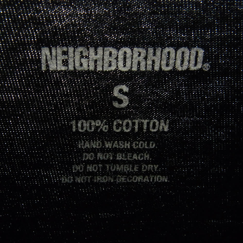 NEIGHBORHOOD ネイバーフッド 21SS 211PCNH-LT05 GOD / C-TEE.LS / アームフルロゴ 長袖 Tシャツ ブラック系 S【中古】