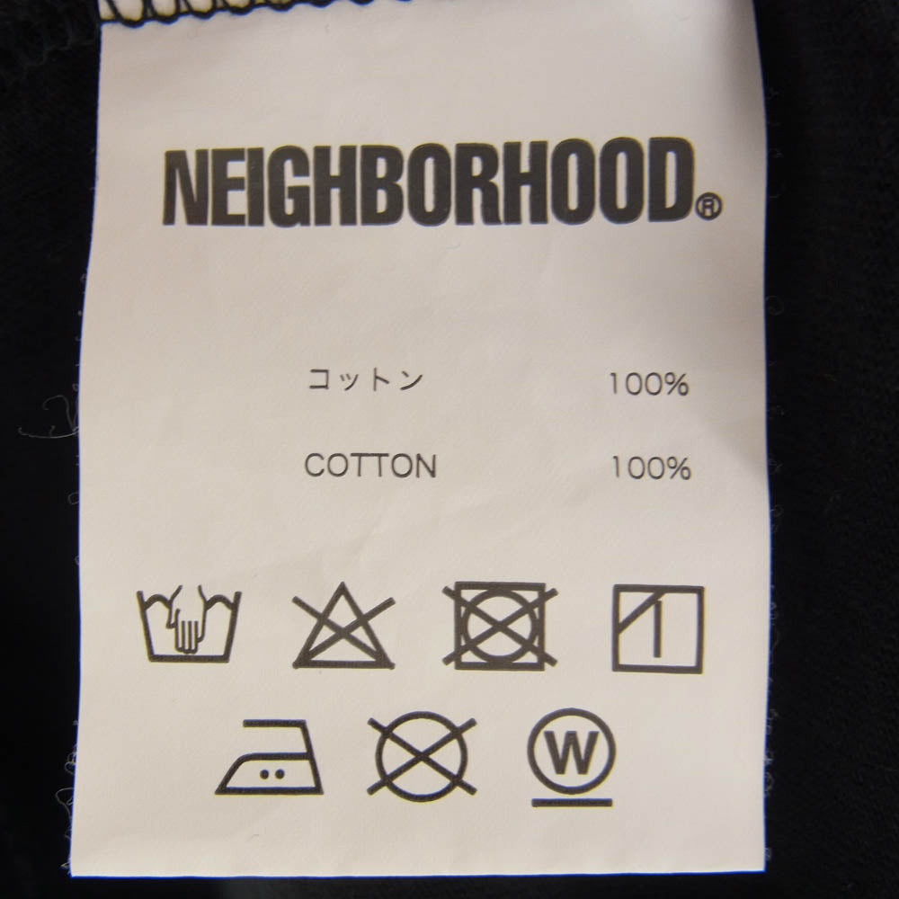 NEIGHBORHOOD ネイバーフッド 21SS 211PCNH-LT05 GOD / C-TEE.LS / アームフルロゴ 長袖 Tシャツ ブラック系 S【中古】
