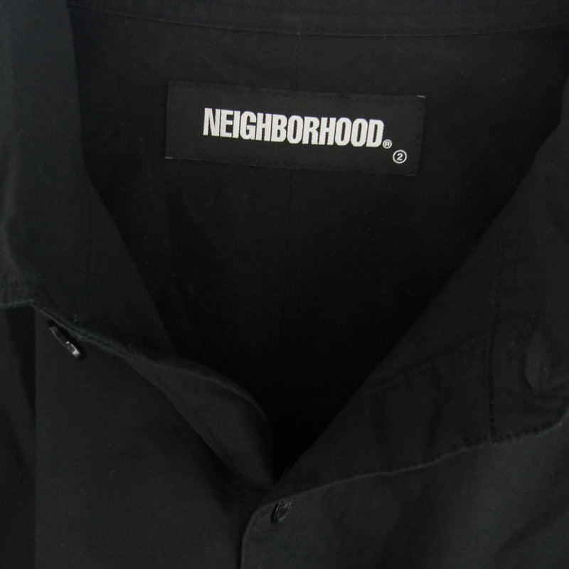 NEIGHBORHOOD ネイバーフッド 20SS 202SPNH-SHM01 TRAD/SHIRTS.LS トラッド 長袖 シャツ ブラック系 S【中古】