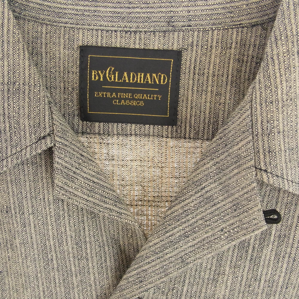 BY GLADHAND バイグラッドハンド 長袖 シャツ バック 刺? グレー系 S【中古】