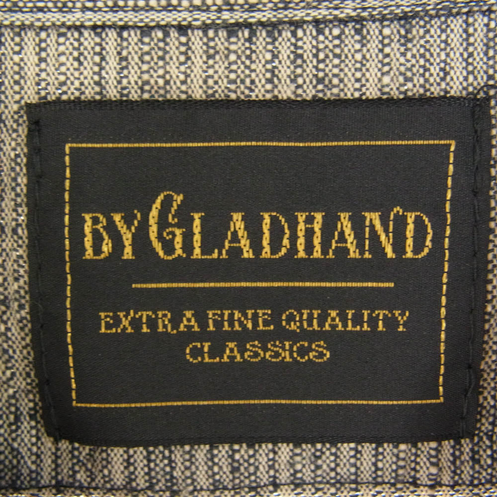 BY GLADHAND バイグラッドハンド 長袖 シャツ バック 刺? グレー系 S【中古】