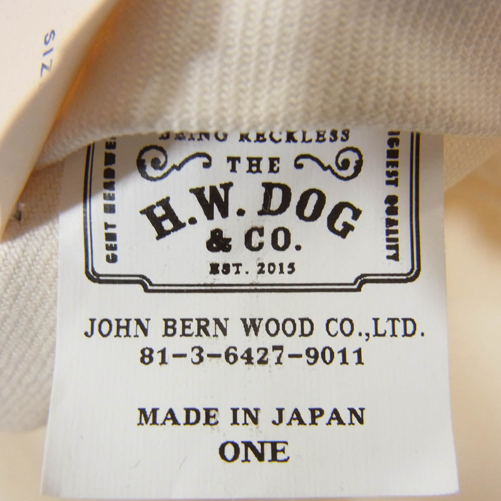 エイチダブリュードッグ トラッカー キャップ  帽子 オフホワイト系【中古】