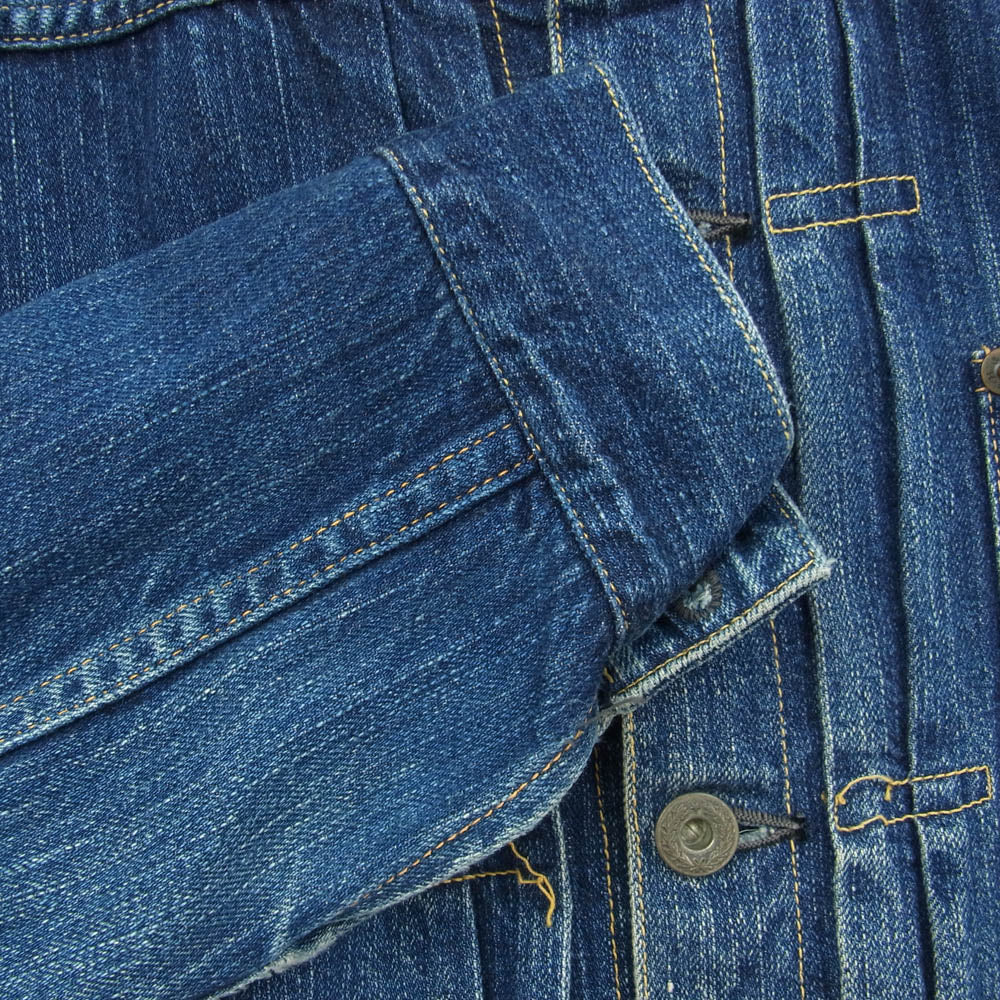 THE FLAT HEAD ザフラットヘッド S6001W 1st TYPE 大戦モデル デニム ジャケット ファースト インディゴブルー系 40【中古】