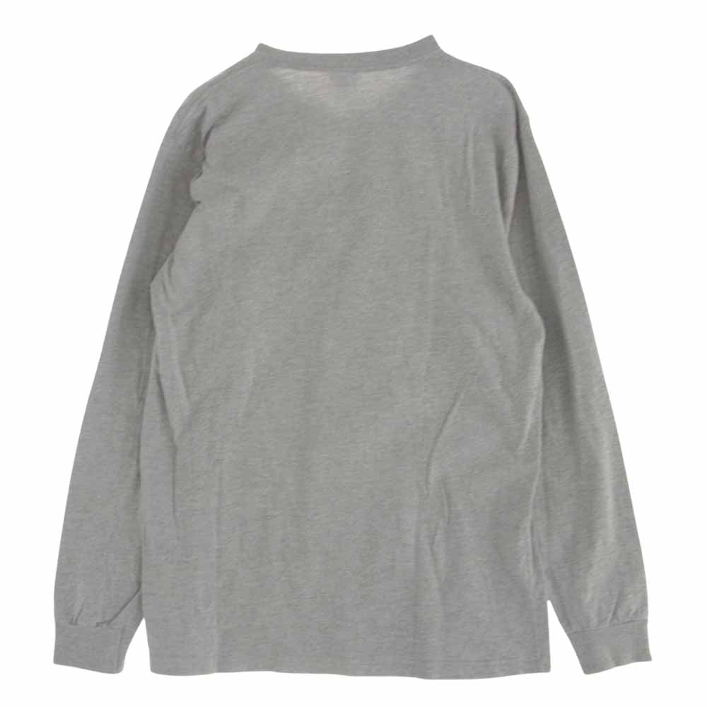 Supreme シュプリーム 15AW Worldwide L／S Tee ワールドワイド 長袖 Tシャツ グレー M グレー系 M【中古】