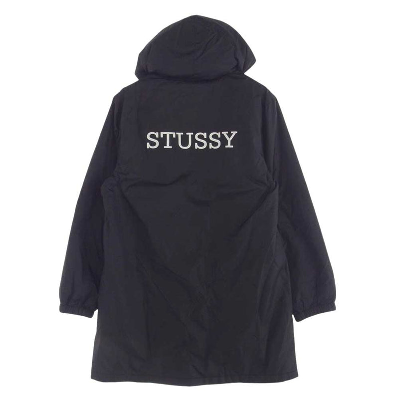 STUSSY ステューシー Tony Long Hooded Coach Jacket トニー ロング フーデッド コーチ ジャケット ブラック M ブラック系 M【中古】