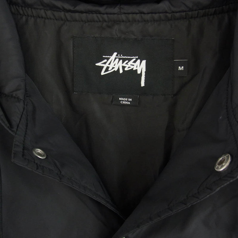 STUSSY ステューシー Tony Long Hooded Coach Jacket トニー ロング フーデッド コーチ ジャケット ブラック M ブラック系 M【中古】