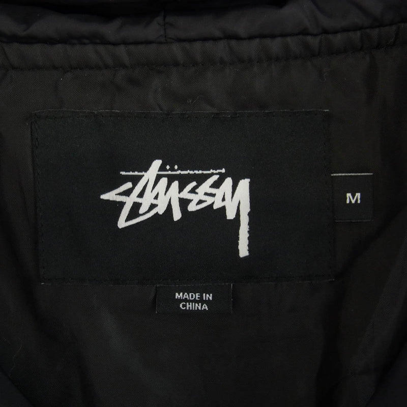 STUSSY ステューシー Tony Long Hooded Coach Jacket トニー ロング フーデッド コーチ ジャケット ブラック M ブラック系 M【中古】