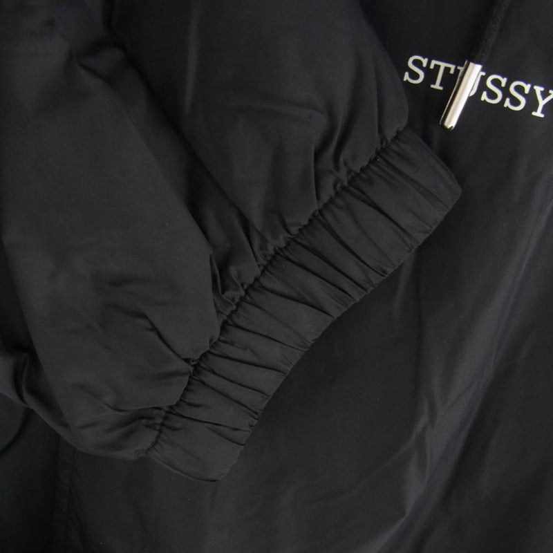 STUSSY ステューシー Tony Long Hooded Coach Jacket トニー ロング フーデッド コーチ ジャケット ブラック M ブラック系 M【中古】