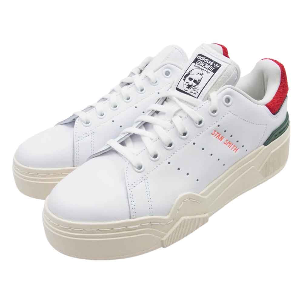 adidas アディダス HQ9882 Originals STAN SMITH BONEGA 2B FOOTWEAR WHITE BETTER SCARLET スタンスミス ボネガ スニーカー ホワイト系 26m【極上美品】【中古】