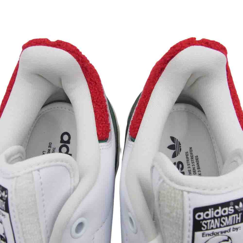 adidas アディダス HQ9882 Originals STAN SMITH BONEGA 2B FOOTWEAR WHITE BETTER SCARLET スタンスミス ボネガ スニーカー ホワイト系 26m【極上美品】【中古】