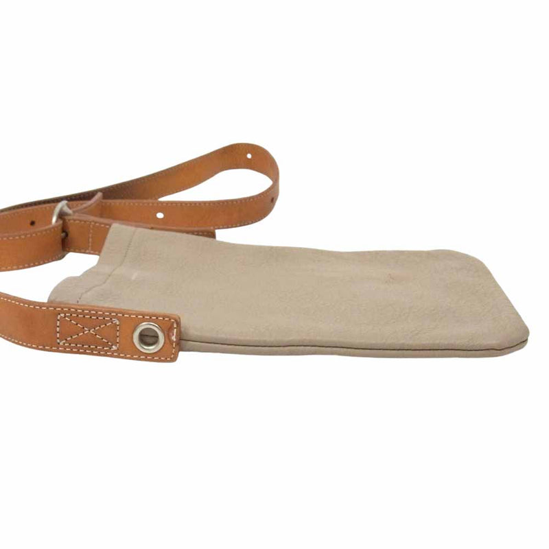 Hender Scheme エンダースキーマ one side belt bag small ワンサイド ベルト ショルダーバッグ スモール ブラウン系【中古】