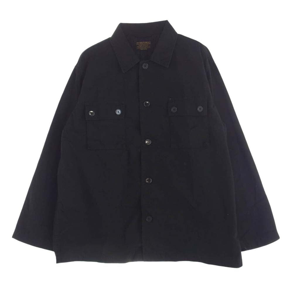 WACKO MARIA ワコマリア ARMY SHIRT TYPE-3 GOD BLESS YOU ゴッドブレスユー アーミー タイプ3 ミリタリー シャツ ジャケット ブラック系 L【中古】