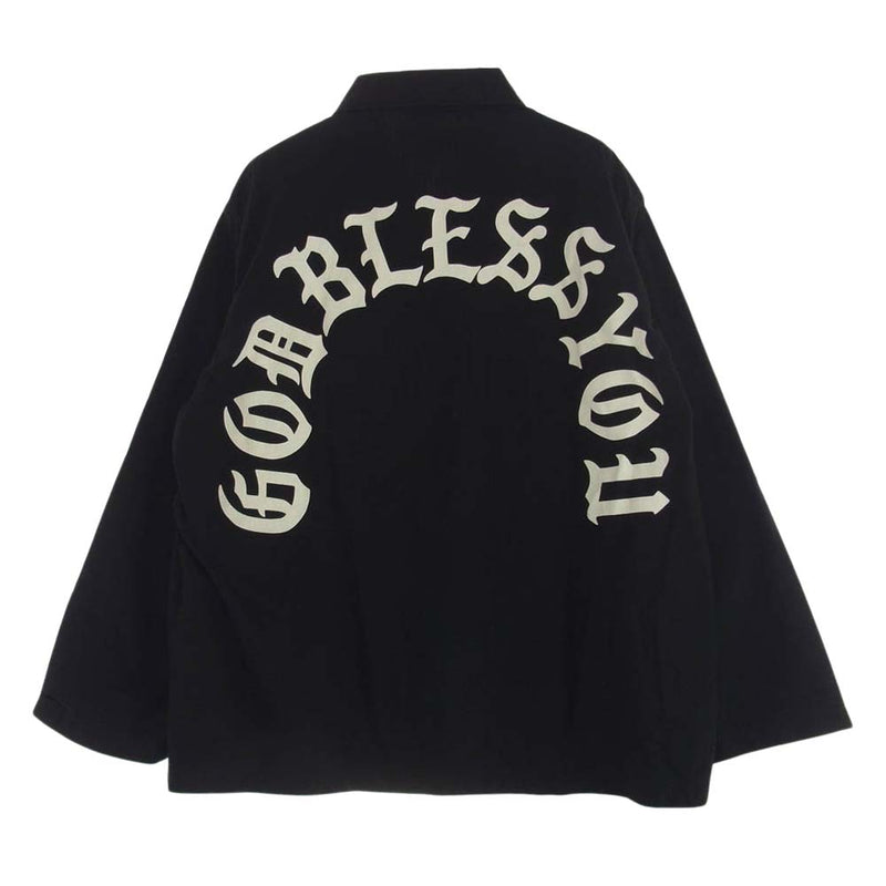 WACKO MARIA ワコマリア ARMY SHIRT TYPE-3 GOD BLESS YOU ゴッドブレスユー アーミー タイプ3 ミリタリー シャツ ジャケット ブラック系 L【中古】