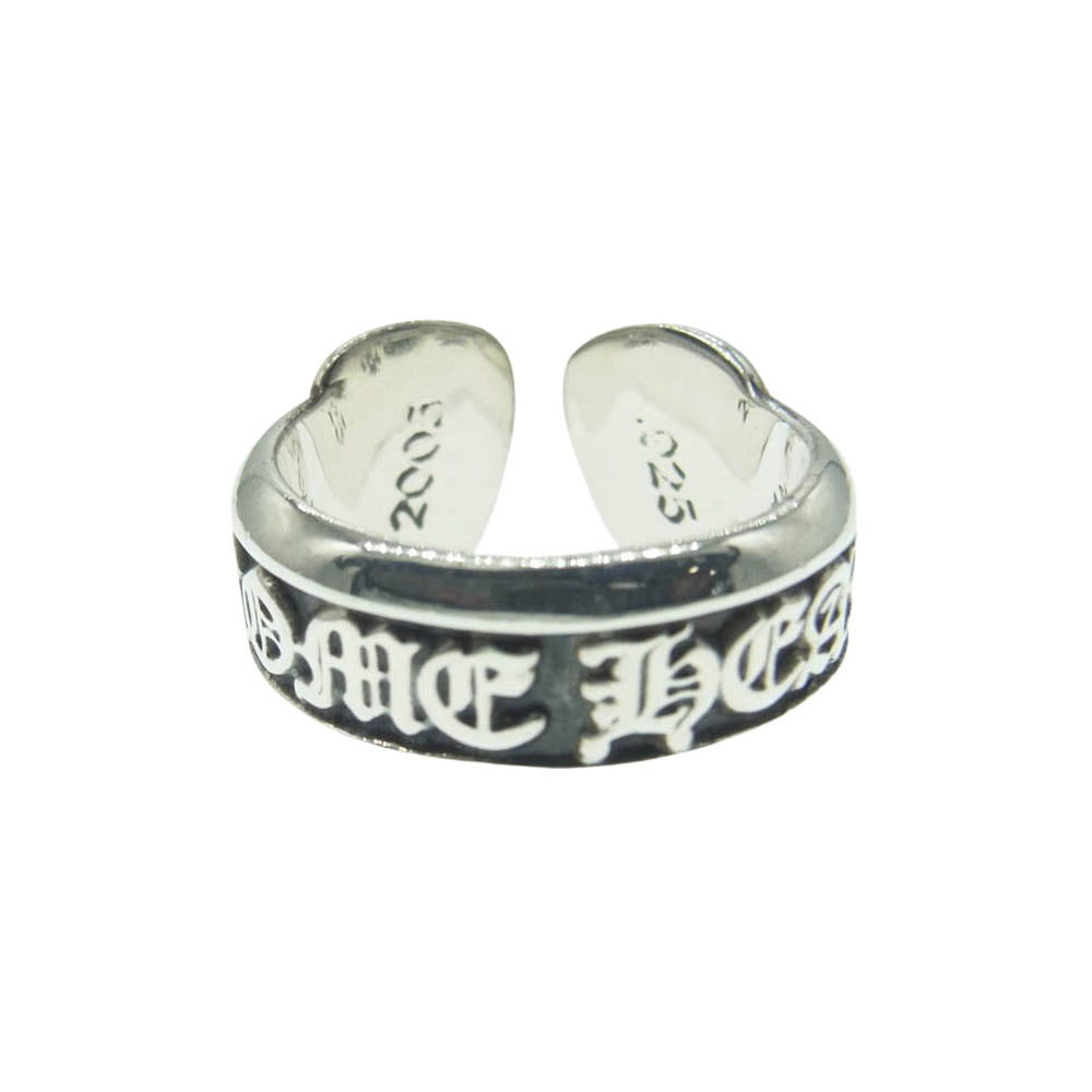 CHROME HEARTS クロムハーツ（原本無） SM SCROLL LABEL スモール スクロールラベル リング シルバー系 10号【中古】